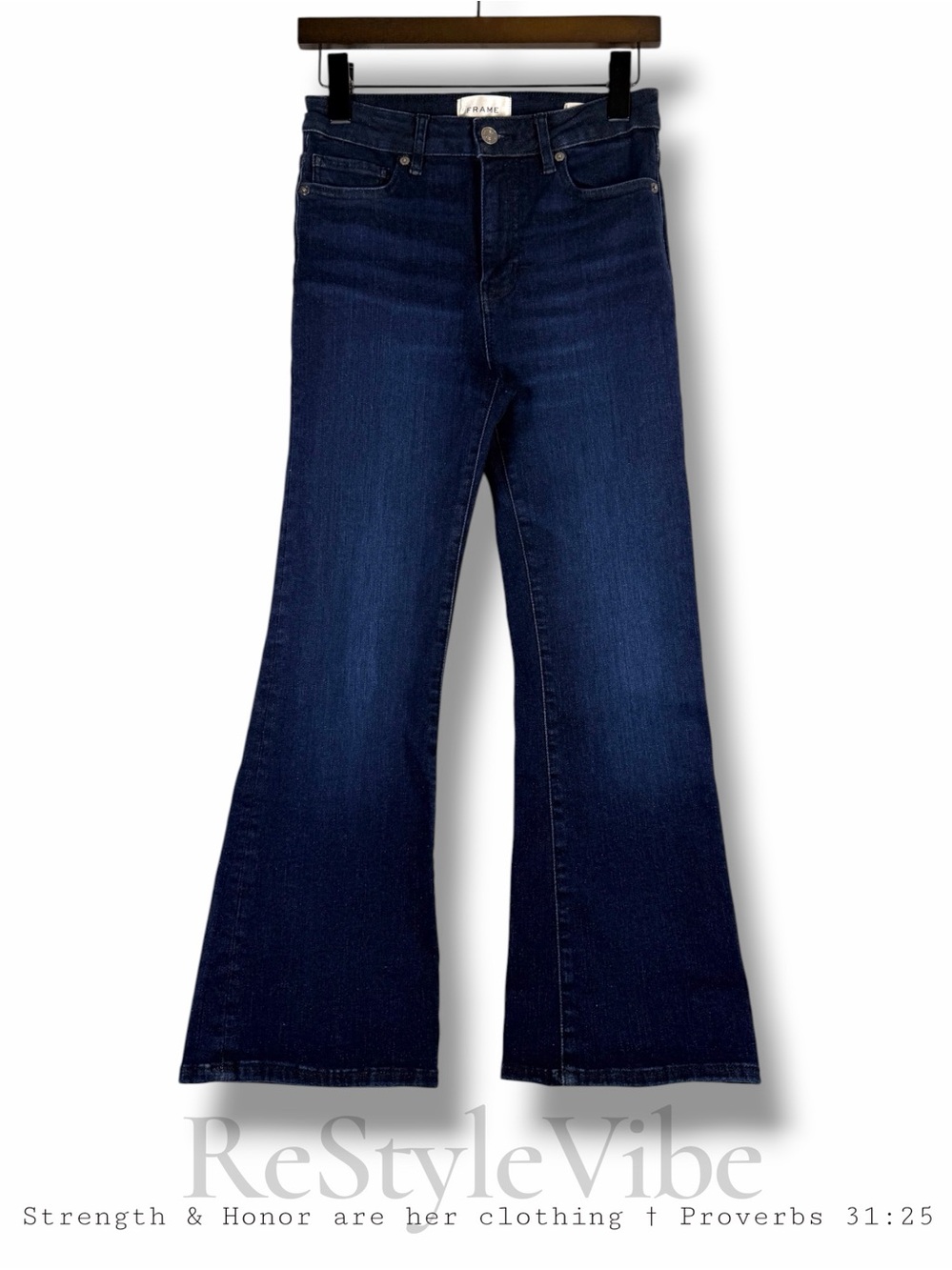 FRAME Women’s Size 26 Denim Jeans Le Crop Mini Boot Style Stretch High Rise Fit